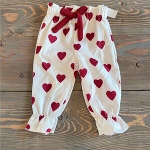 Heart Patterned Kids Casual Bottoms